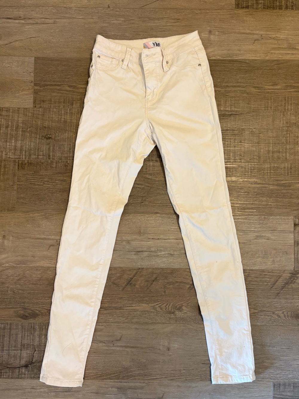 Small YMI Cream Skinny Jeans